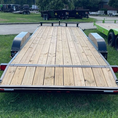 20 single car trailer 10k gvwr wood floor 159469