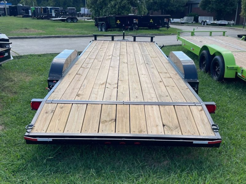 20 single car trailer 10k gvwr wood floor 159469