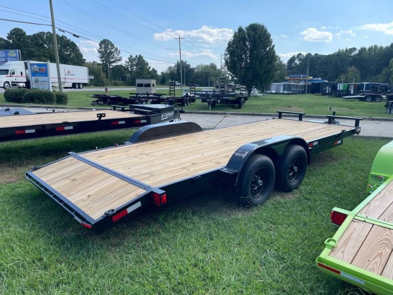 20 single car trailer 10k gvwr wood floor 934815