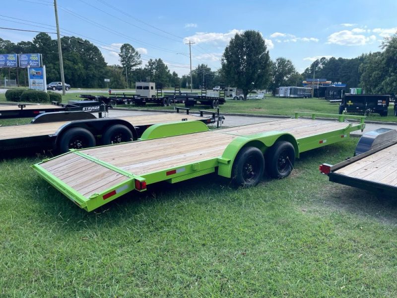 24 single car trailer 7k gvwr wood floor 257952