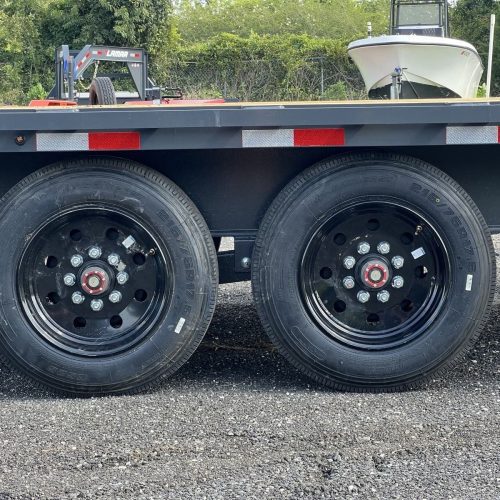 40 fs gooseneck straight deck 2 8k axles with spare tire fs40gn8kgrysd 654364