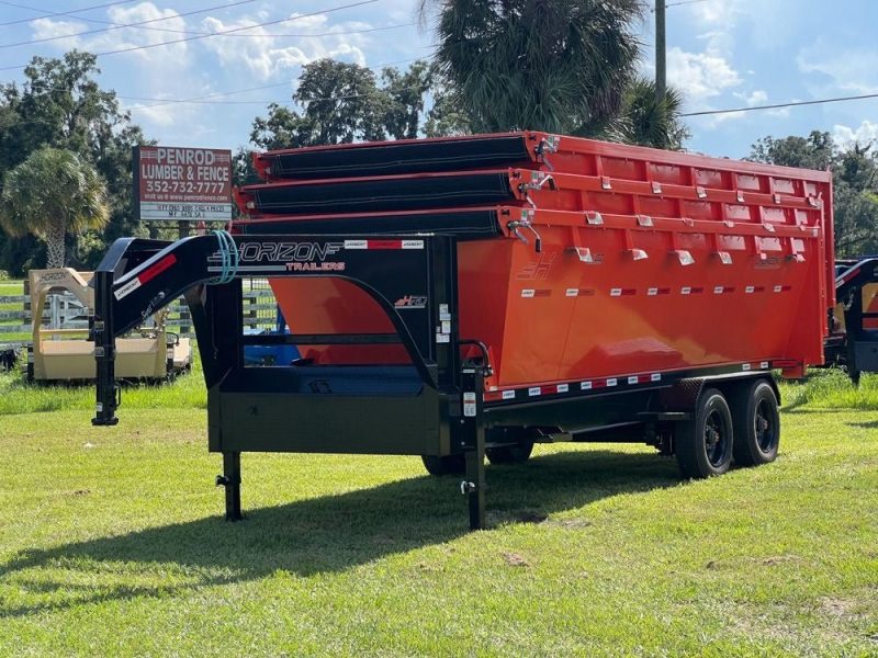 horizon 20 hrd gn roll off bundle 2 10k axles 3 bins w 4 walls hzn20gn10k4ftedz3orangefl 289079