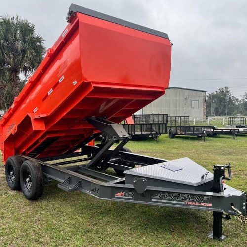 horizon hz7 bumper pull dump trailer 146164