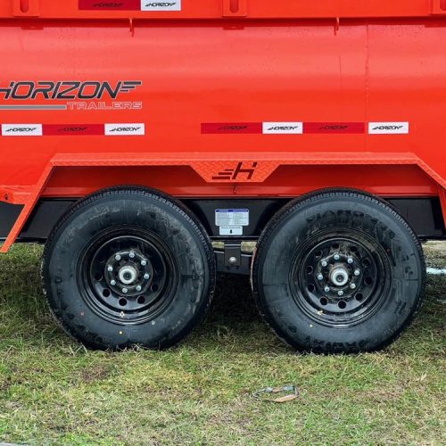 horizon hz7 bumper pull dump trailer 709076