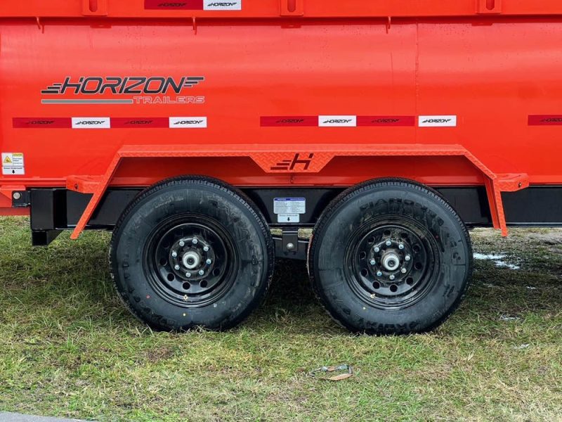 horizon hz7 bumper pull dump trailer 709076