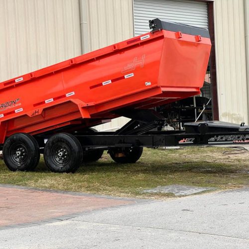 horizon hz7 bumper pull dump trailer 755800