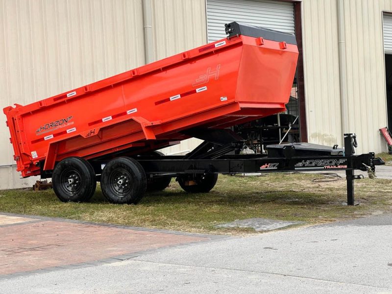 horizon hz7 bumper pull dump trailer 755800