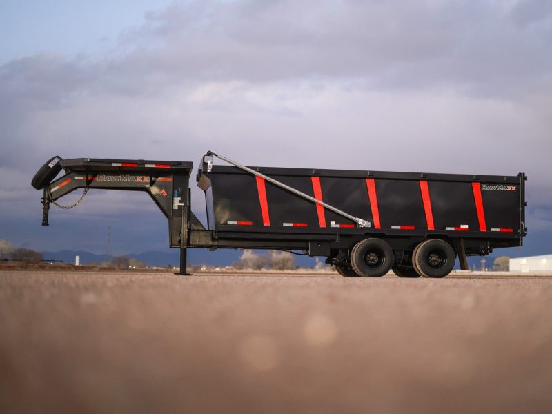 rawmaxx hdx gooseneck dump trailer 603907