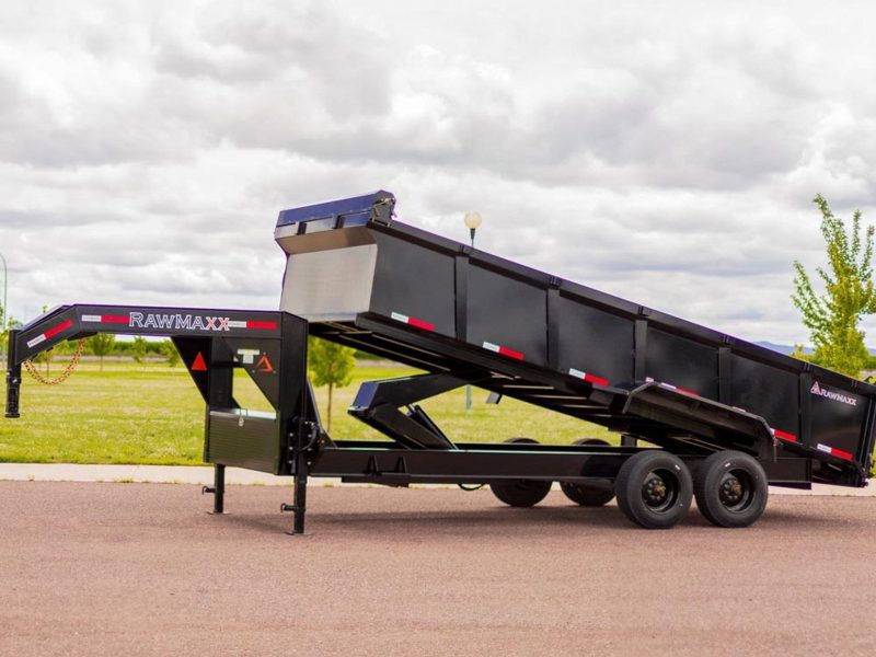 rawmaxx ltx gooseneck dump trailer 594473